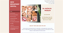 Desktop Screenshot of newbroadwaydental.com