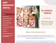 Tablet Screenshot of newbroadwaydental.com